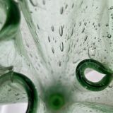 Green Biot blown glass vase