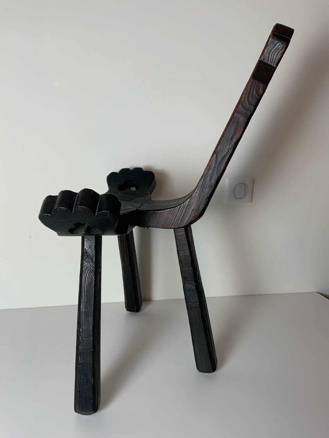 Brutalist pair of chairs