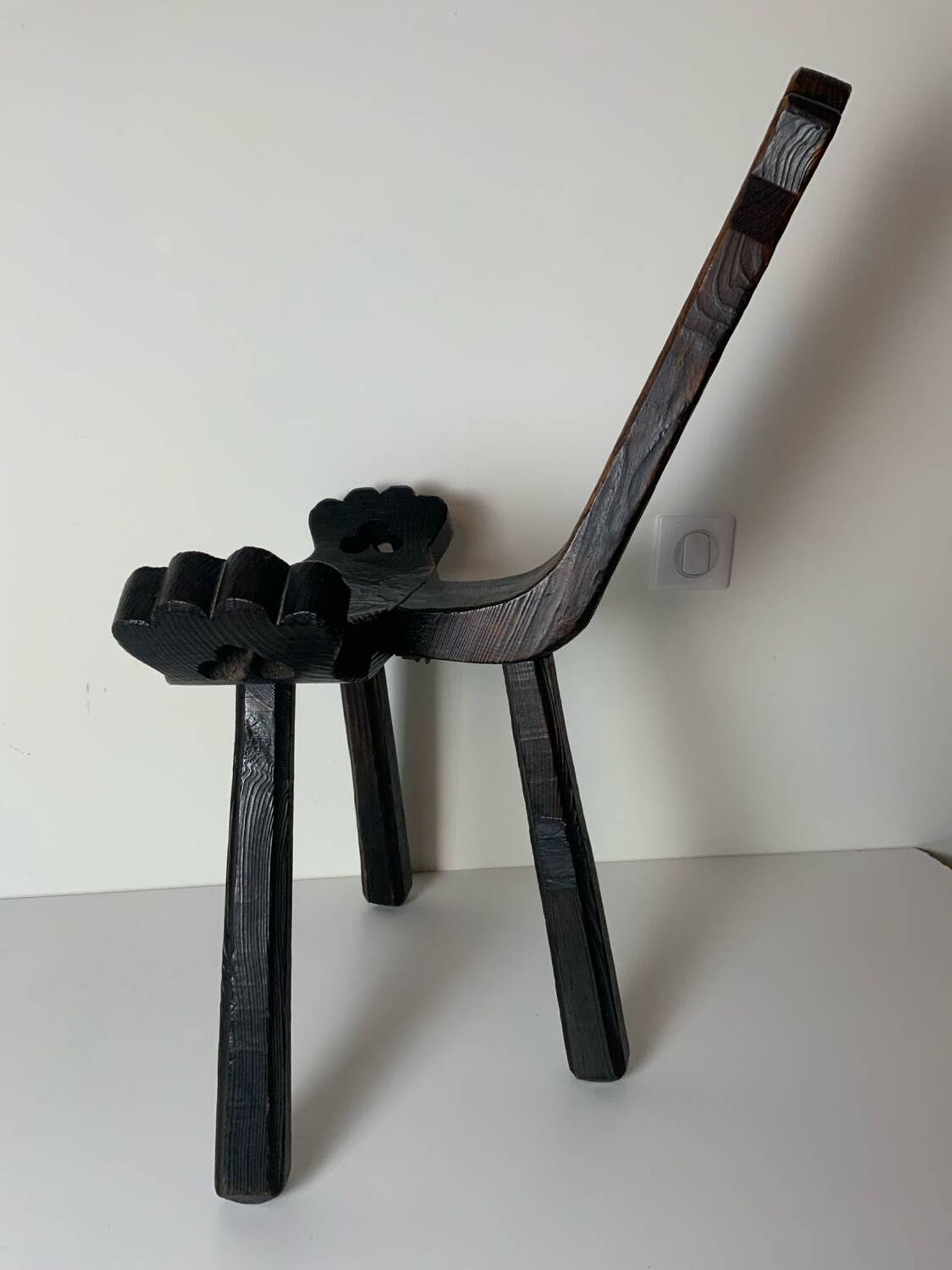 Brutalist pair of chairs