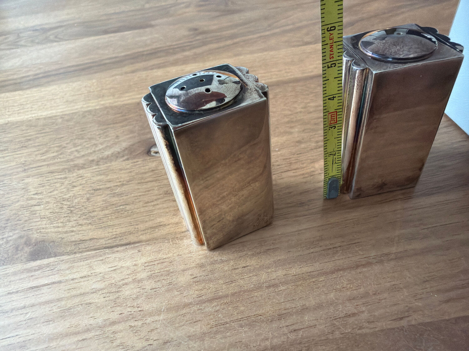 Puiforcat salt cellar, pepper shaker and mustard pot