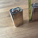 Puiforcat salt cellar, pepper shaker and mustard pot