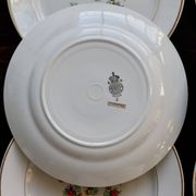 6 assiettes à dessert vintage faïence Lunéville – Modèle Christine