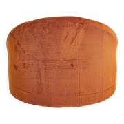 Round armchair in the style of Pierre Paulin, oversized pouf, velvet.