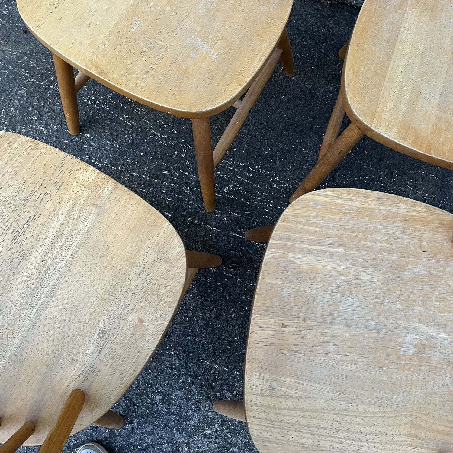 Series of 4 Windsor chairs