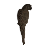 Decorative cast iron parrot
