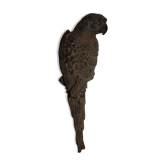 Decorative cast iron parrot