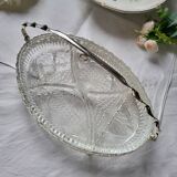 Glass compartment dish