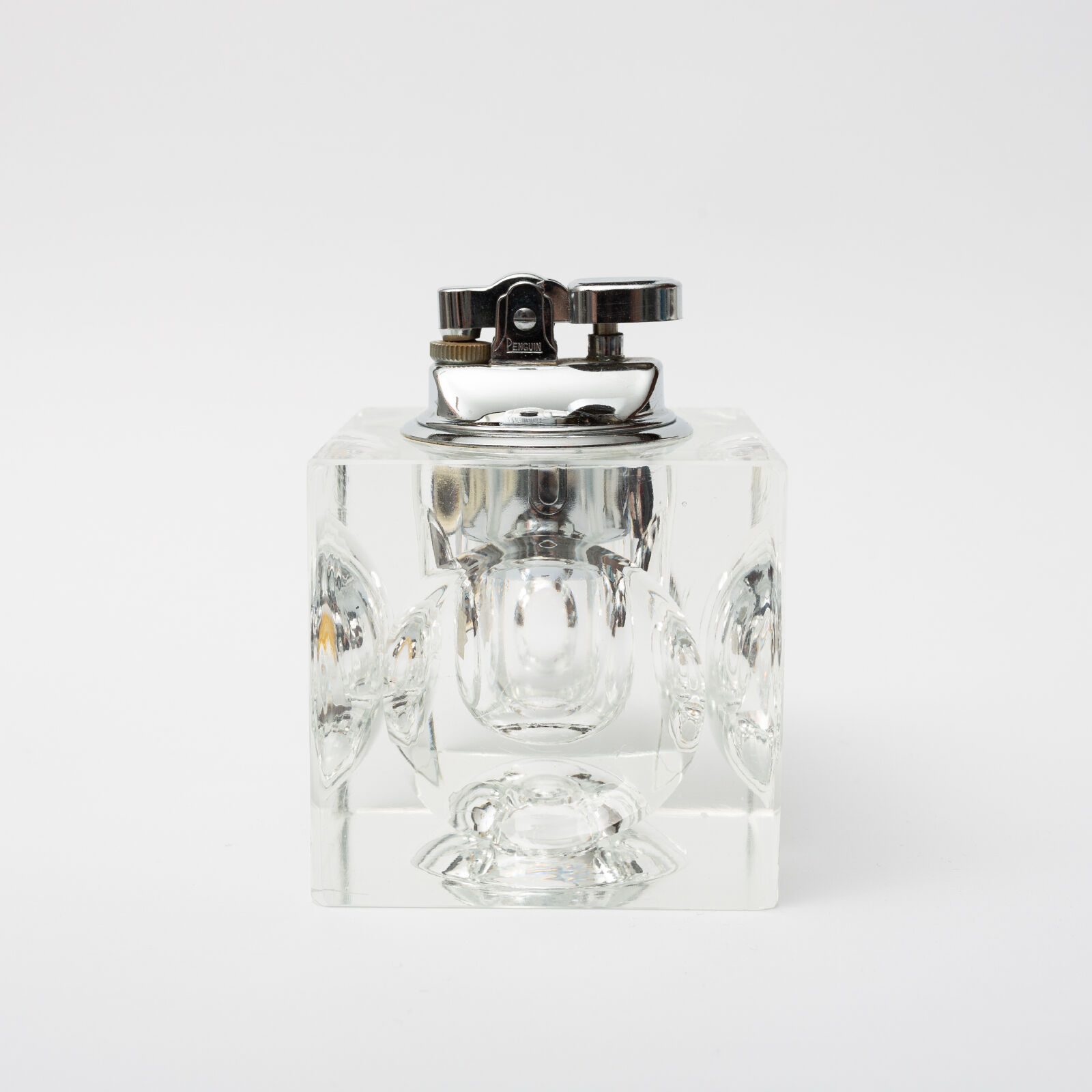 Briquet de table cubique en cristral