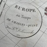 1822 - Map of Europe in the time of Charles V