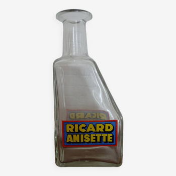 Ricard Anisette enameled glass advertising carafe