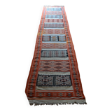 Old carpet Berber corridor path