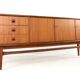 Mid  Century Modern sideboard in teak by Bartels  | 205.5 cm restored