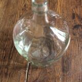 Clear glass demijohn carboy