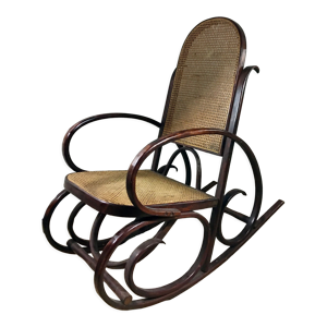 rocking-chair canne bois