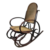 Rocking-chair curved wood 1930