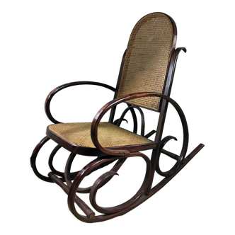 Rocking-chair curved wood 1930
