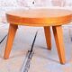 Mid-Century Small Tables in Larch Wood, Czech, 1950s, Set of 2