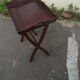 Table d 'appoint pliante acajou massif