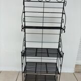Black wrought iron shelf