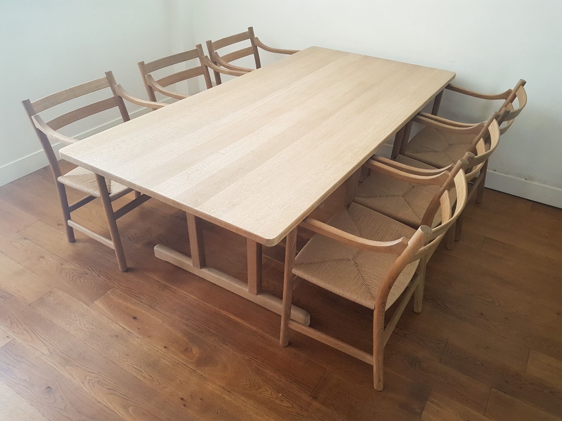 Børge Mogensen BM6286 shaker dining table for Fredericia in solid soaped oak