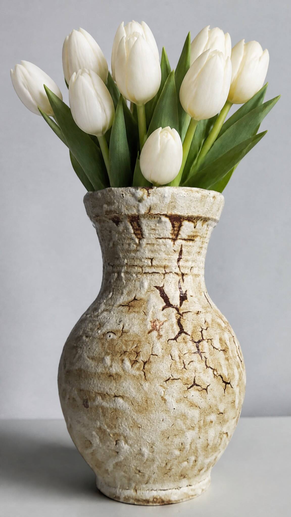Vase en céramique Accolay, 1950's