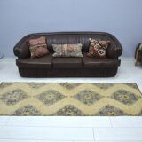 Orange & Brown Oushak Runner sku 2254