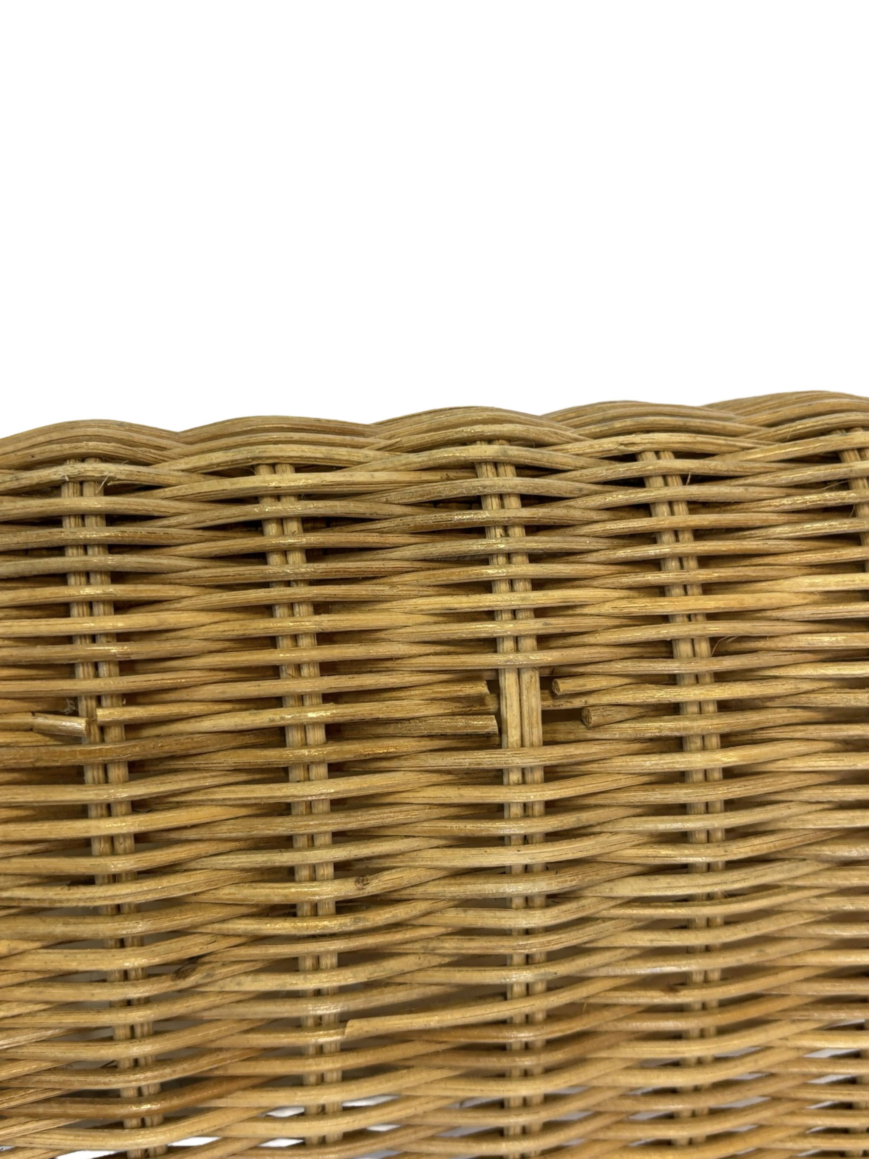 Vintage Ikea Hestra Wicker Lounge Chair 80's Design