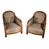 Paire de fauteuils art déco