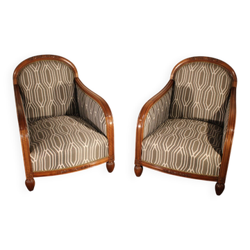 Pair of Art Deco armchairs