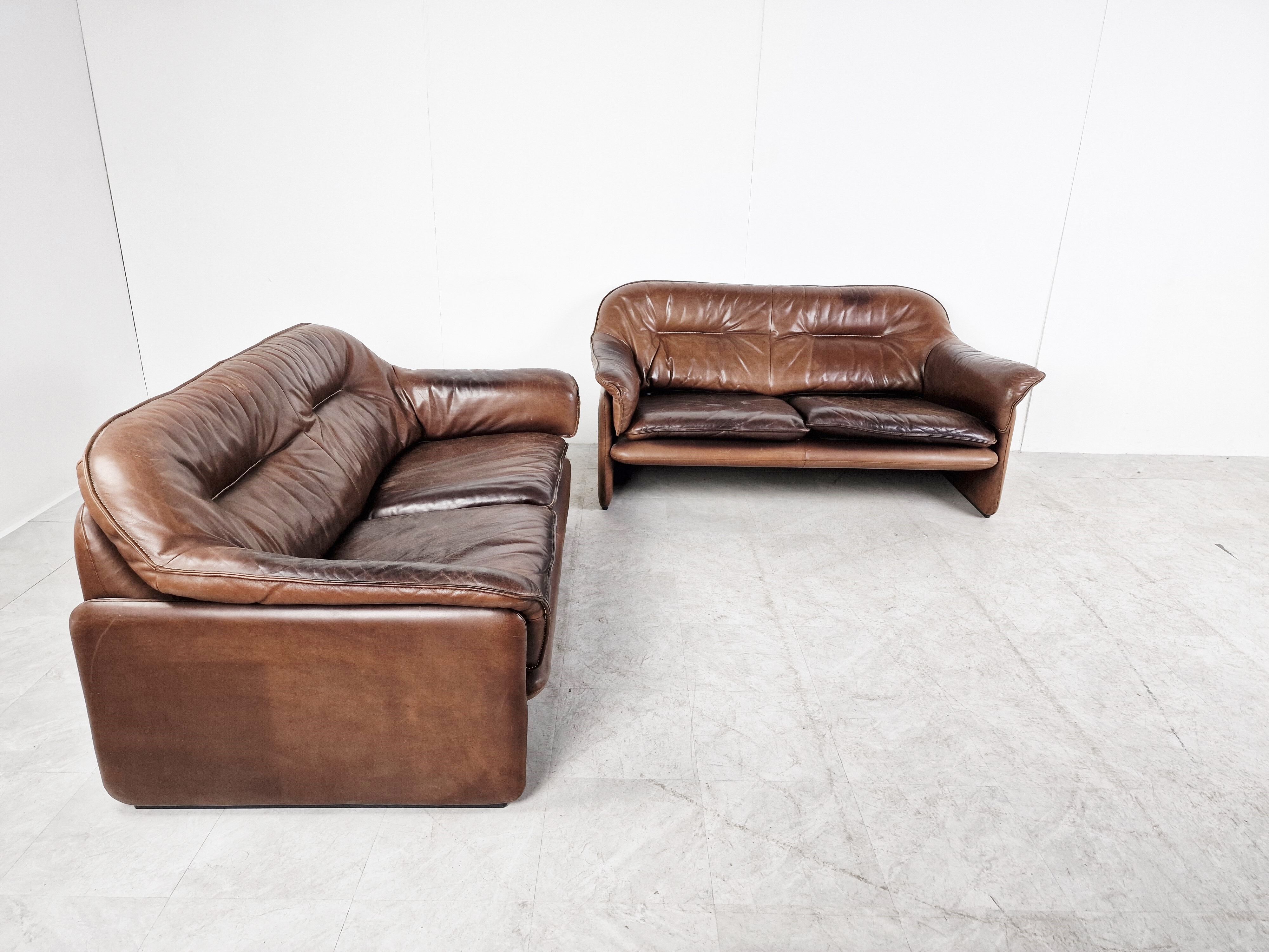 De Sede DS16 sofa set, 1960s