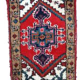 Tapis Vintage Hamadan en Laine, Années 1960, Élégance Classique