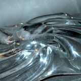 Modern splash pocket cup in baccarat crystal signed - flat design