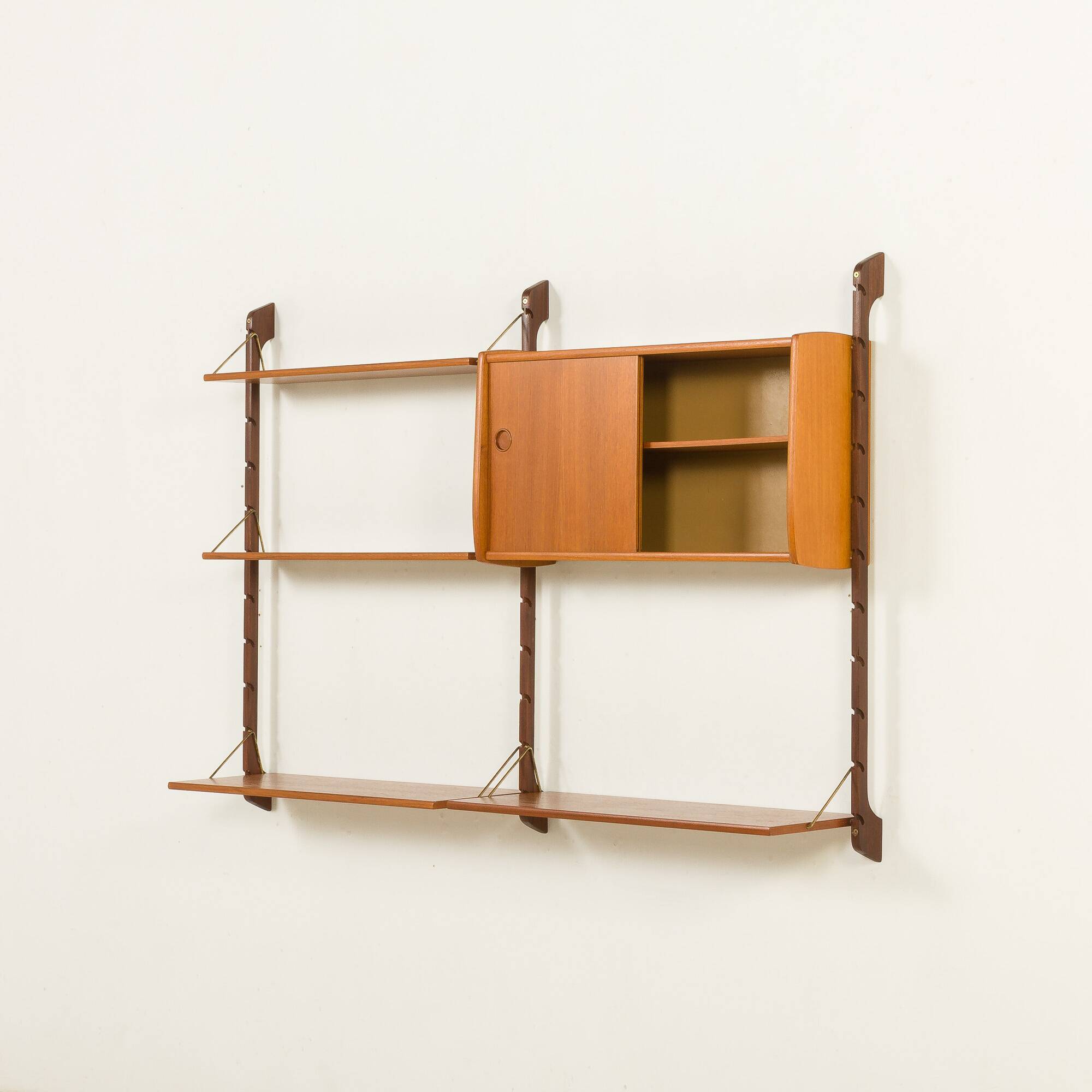 Small Ergo teak wall unit by John Texmon, Norway 1960s