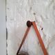 Round teak mirror Uno and Osten Kristiansson Luxus Vittsjö, Scandinavian