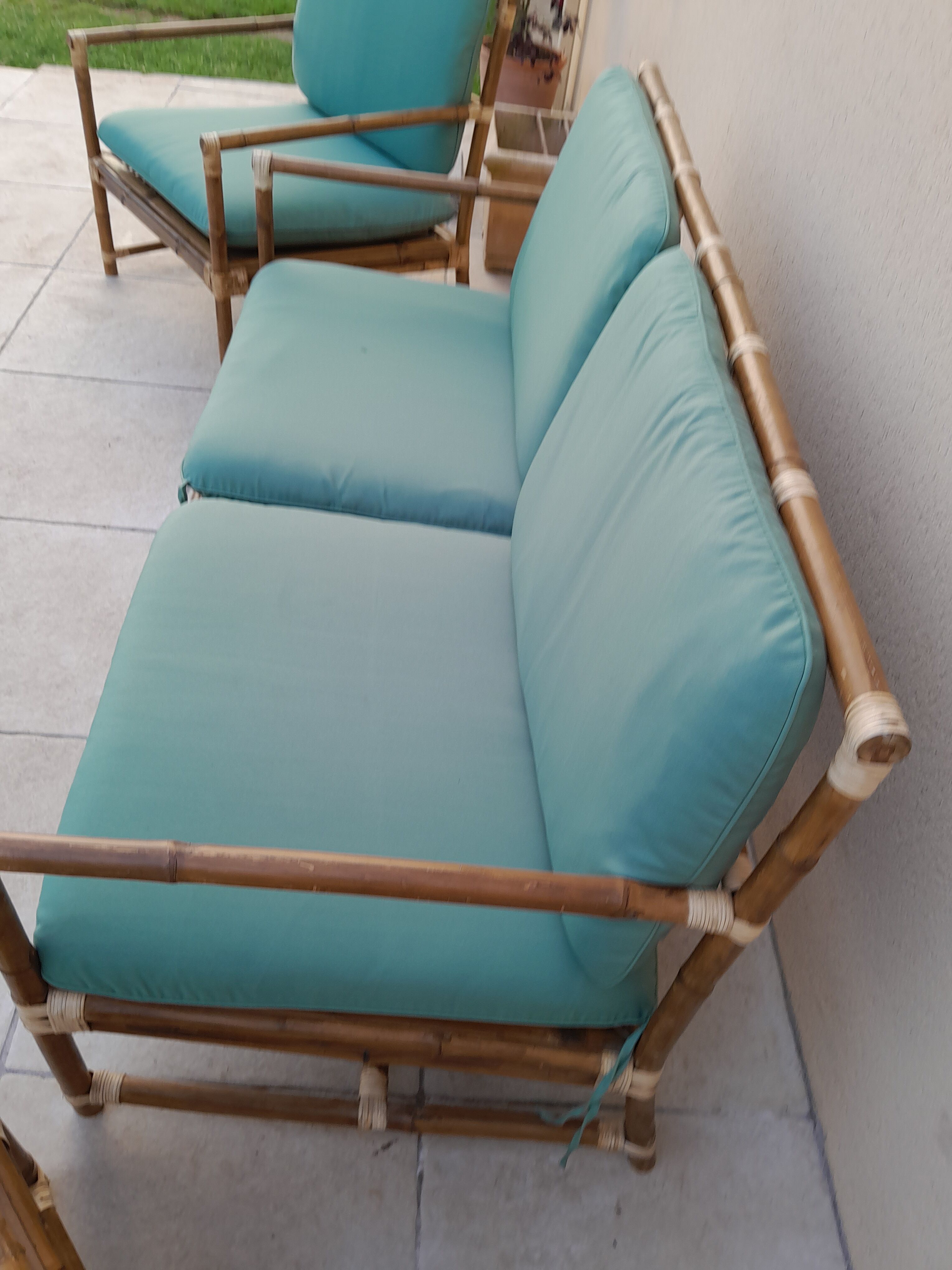 bamboo rattan garden furniture