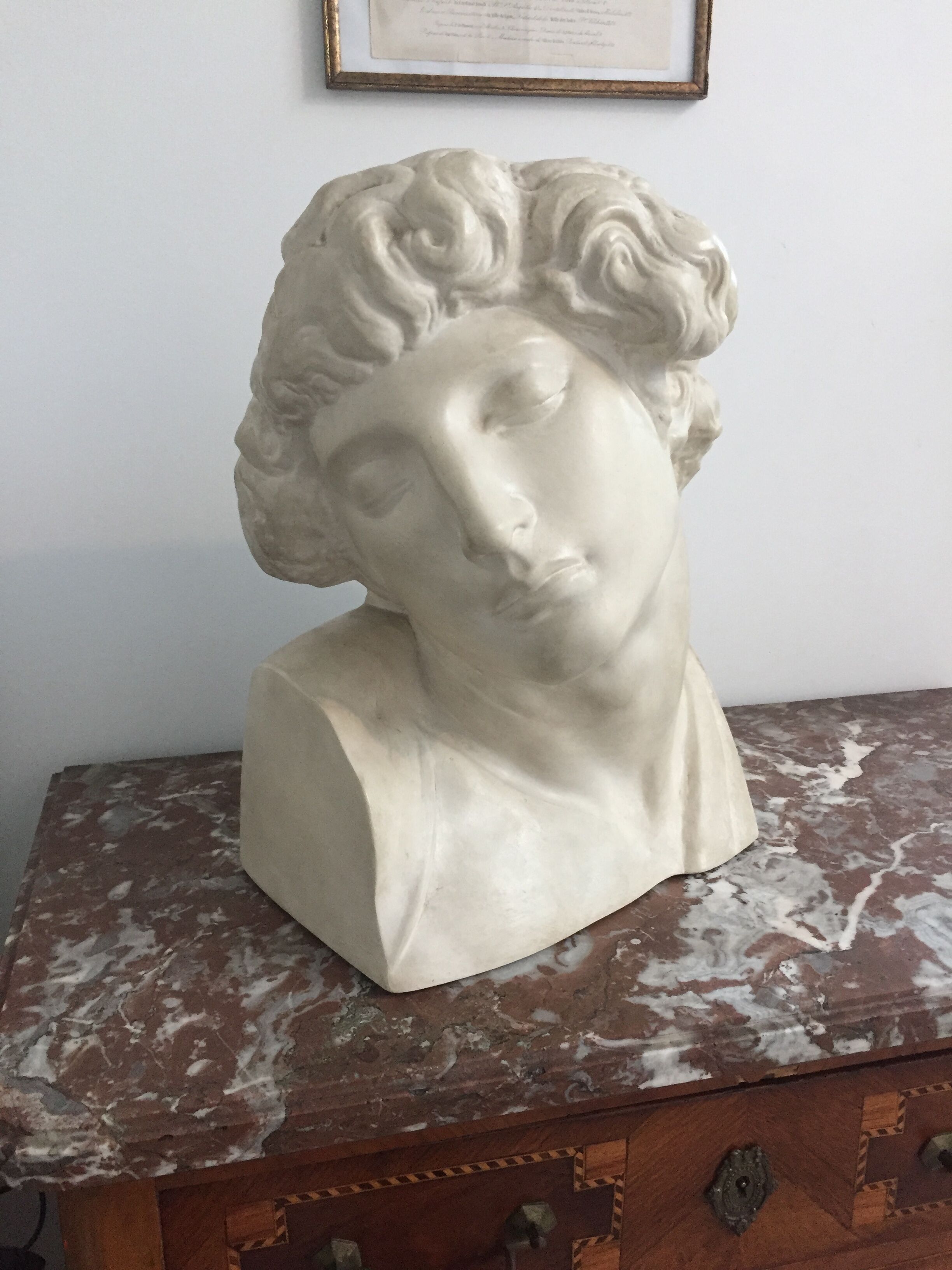 Bust, the dying slave, Michelangelo