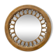 Miroir rond doré