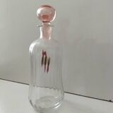 Carafe bottle Cristalerie Hartzviller pink