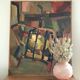 Pink art deco ball vase