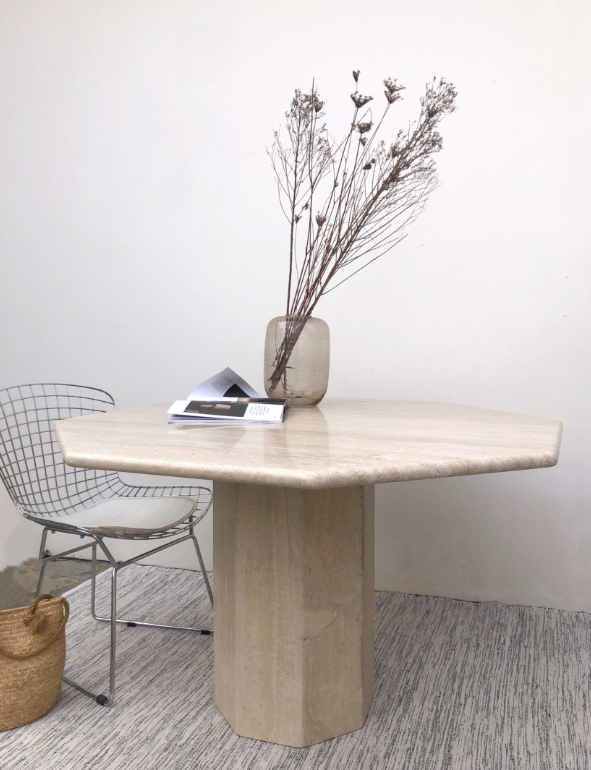 Travertine table
