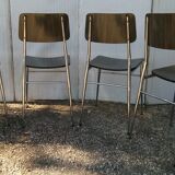 Set of 4 chairs formica 1960