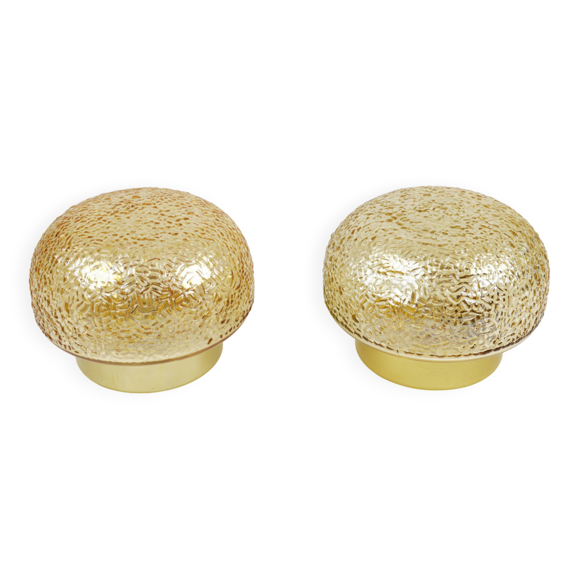 Pair of ceiling lamps, 1970s