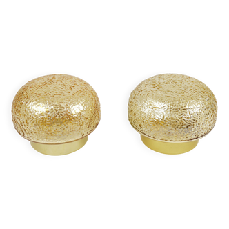 Pair of ceiling lamps, 1970s