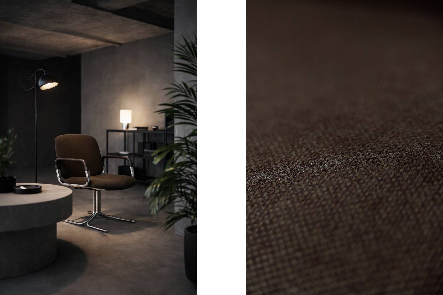 Pair of Vintage Mid-Century German Modern Fabric and Aluminium Chairs Mauser