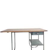 Wood and metal desk circa the 1950s.