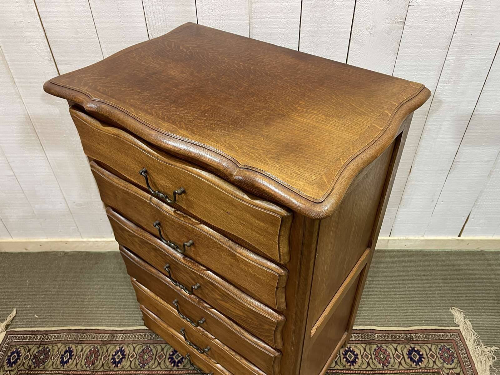 1950s oak chest of drawers