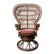 Emmanuelle rattan armchair Peacock 1960