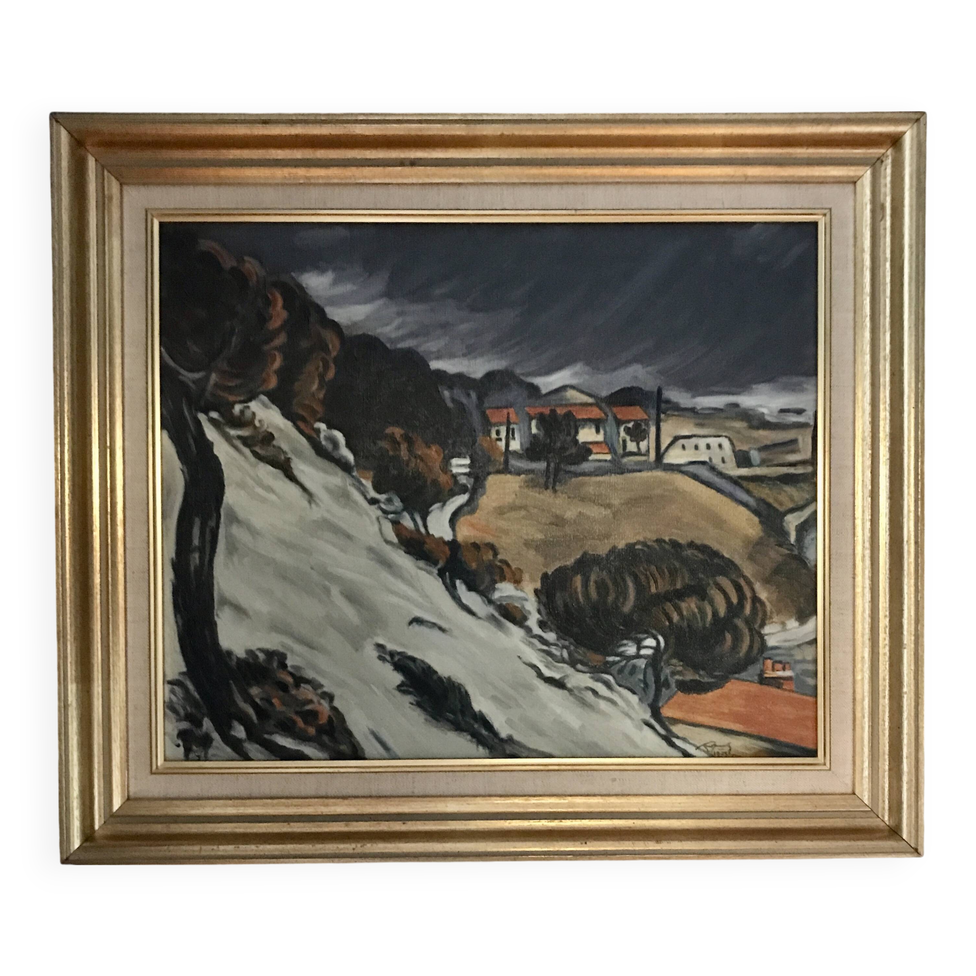 Reproduction "Melted snow at l'Estaque" oil on canvas