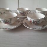 Set of 5 old cups Villeroy & Boch