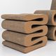 Chaise Wiggle Easy Edges avec tabouret par Frank Gehry pour Vitra